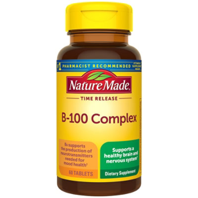 Nature Made Balanced B-100 Time Release Tablets - 60 Count