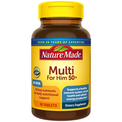 Nature Made Essential Man 50 Vitamins - 90 Count - Image 1