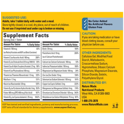 Nature Made Essential Man 50 Vitamins - 90 Count - Image 4
