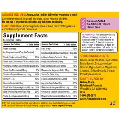 Nature Made Multivitamin For Her Tablets - 90 Count - Image 4