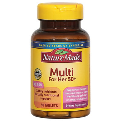 Nature Made Multivitamins Tablets Multi For Her 50+ - 90 Count - Image 3