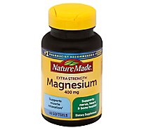 Nature Made Dietary Supplement Softgels Minerals Magnesium Hihg Potency 400 mg - 60 Count