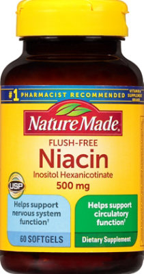 Nature Made Niacin 500mg Liquid Softgel - 60 Count - Image 2