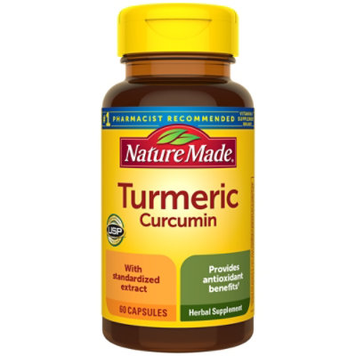 Nature Made Turmeric Curcumin 500 mg Capsules - 60 Count - Image 1