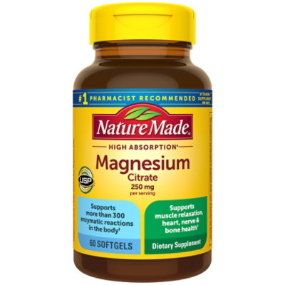 Nature Made Magnesium Citrate Softgels - 60 Count - Image 1