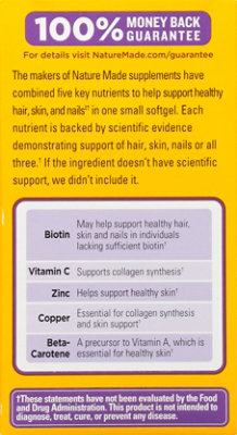 Nature Made Hair Skin & Nails Softgels - 60 Count - Image 5