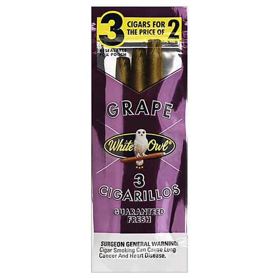 White Owl Grape Cigarillo 3for2 - 3 Package
