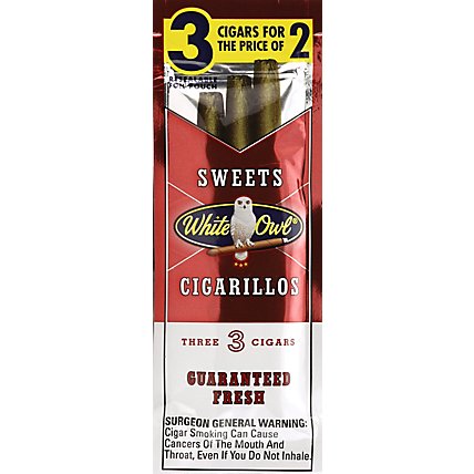 White Owl Cigarillo Sweet Fat Free - 3 Count - Image 2