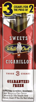 White Owl Cigarillo Sweet Fat Free - 3 Count - Image 2