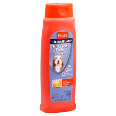 Hartz Ultra Guard Dog Shampoo Rid Flea & Tick Fresh Citrus - 18 Fl. Oz.