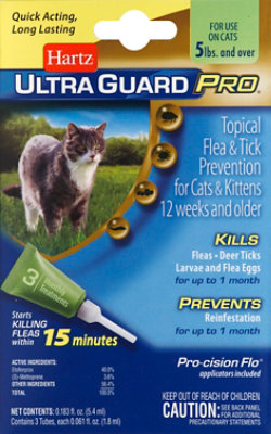 Hartz ultraguard pro flea and tick drops best sale