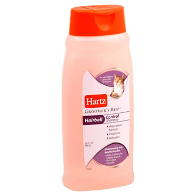 Hartz Groomers Best Shampoo For Cats & Kitties Hairball Control Bottle - 15 Fl. Oz. - Image 1