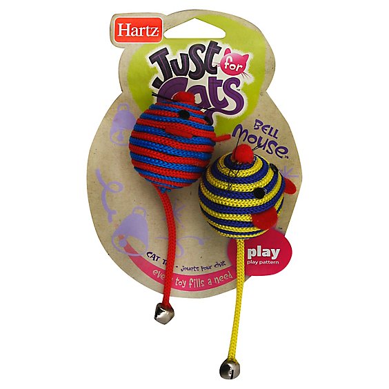 Hartz Just For Cats Cat Toy Bell Mouse - Each