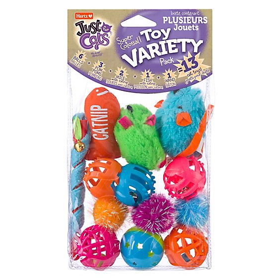 Hartz Just For Cats Cat Toy Variety Value Pack Bag - 13 Count