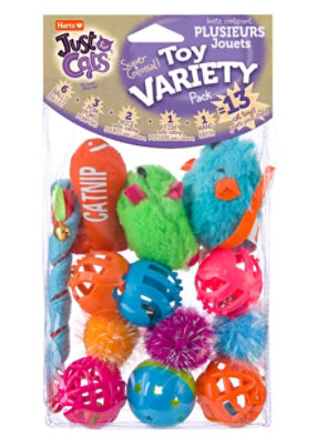 Hartz Just For Cats Cat Toy Variety Value Pack Bag - 13 Count - Image 1