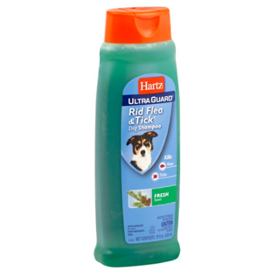 Hartz UltraGuard Flea & Tick Rid Shampoo For Dogs Fresh Scent Bottle - 18 Fl. Oz.
