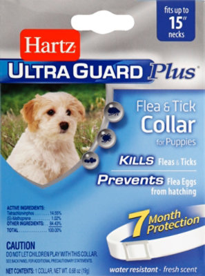 Hartz UltraGuard Plus Flea & Tick Collar For Puppies 15 Inch Box - Each - Image 2