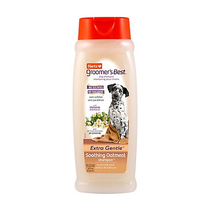 Hartz Groomers Best Soothing Oatmeal Shampoo Extra Gentle Bottle - 18 Fl. Oz. - Image 1