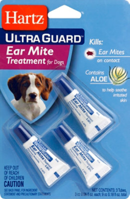 Hartz UltraGuard Eat Mite Treatment For Dogs Blister Pack - 3-0.06 - Image 2