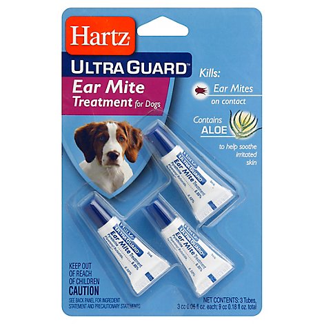Hartz UltraGuard Eat Mite Treatment For Dogs Blister Pack - 3-0.06