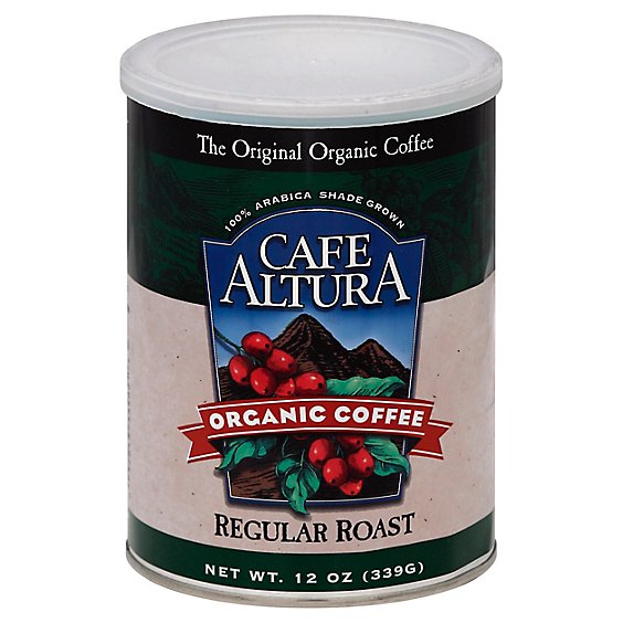 Cafe Altura Coffee Organic Regular Roast - 12 Oz