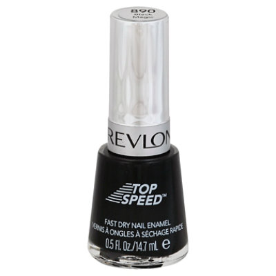 Revlon Top Speed Nail Polish Black Magic - 0.50 Fl. Oz.