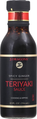 3 Dragons Spicy Ginger Teriyaki Sauce - 12 Oz - Image 2