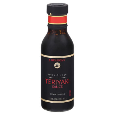 3 Dragons Spicy Ginger Teriyaki Sauce - 12 Oz - Image 1