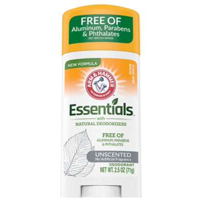 ARM & HAMMER Essentials Deodorant Solid Unscented - 2.5 Oz - Image 4