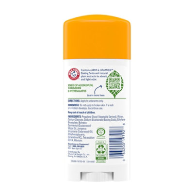 ARM & HAMMER Essentials Deodorant Solid Unscented - 2.5 Oz - Image 5