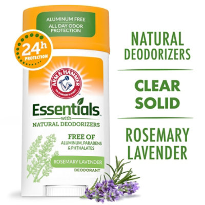 ARM & HAMMER Essentials Deodorant Solid Fresh Rosemary Lavender - 2.5 Oz - Image 2