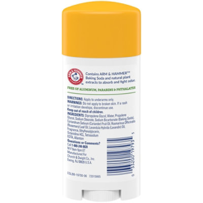 ARM & HAMMER Essentials Deodorant Solid Fresh Rosemary Lavender - 2.5 Oz - Image 5