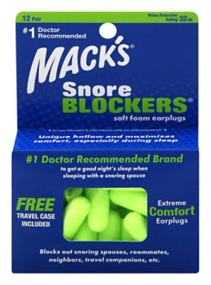 Macks Earplugs Snore Blockers - 12 Count - Image 3