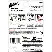 Macks Earplugs Snore Blockers - 12 Count - Image 4