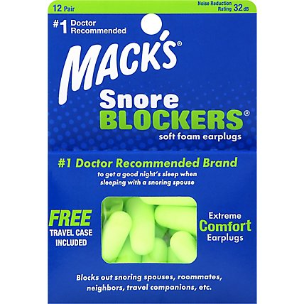 Macks Earplugs Snore Blockers - 12 Count - Image 2