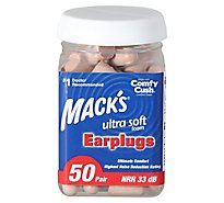 Macks Earplugs Ultra Soft Foam - 50 Count