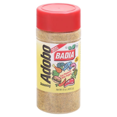 Badia Seasoning Adobo with Pepper Bottle - 15 Oz - Image 3