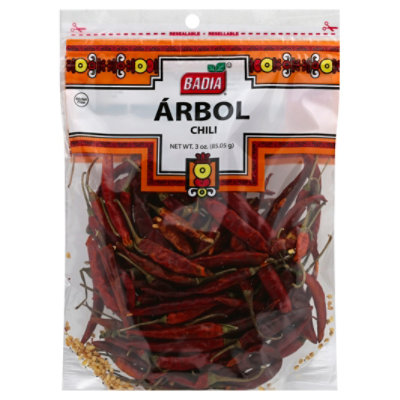 Badia Chili Arbol Bag - 3 Oz