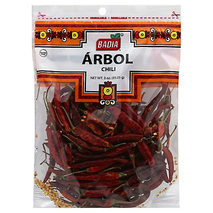 Badia Chili Arbol Bag - 3 Oz - Image 1