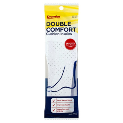 Premier Insoles Double Thick Unisex - Each