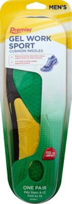 Premier Insoles Gel Mens Work Sports - Each - Image 2