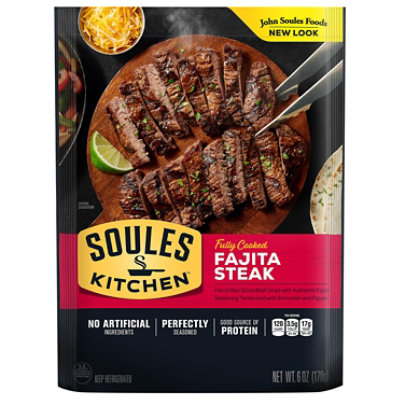 John Soules Beef Fajitas Fully Cooked - 6 Oz