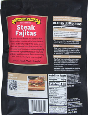 John Soules Beef Fajitas Fully Cooked - 6 Oz - Image 6