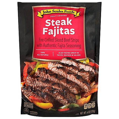 John Soules Beef Fajitas Fully Cooked - 6 Oz