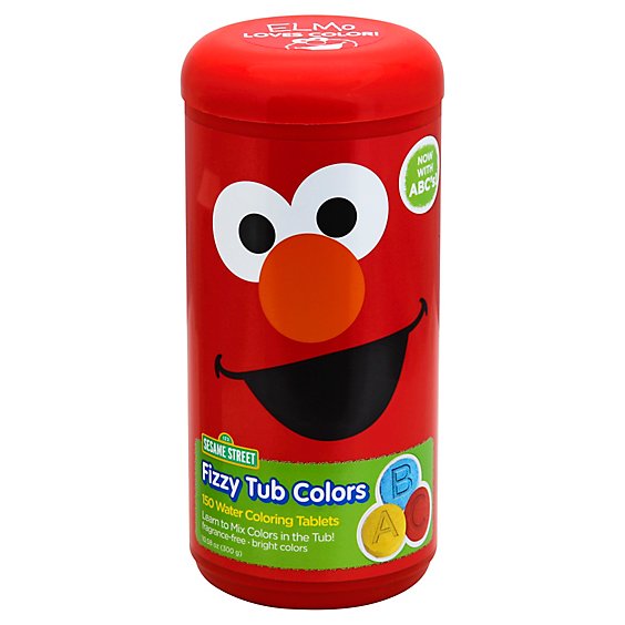 Sesame Street Fizzy Tub Colors - 10.41 Oz