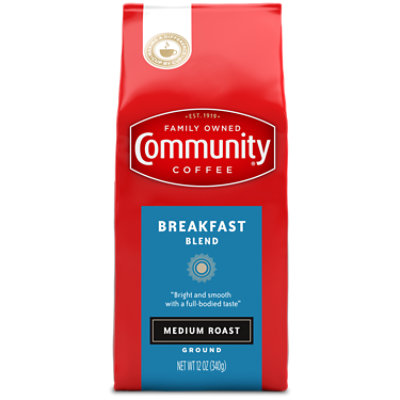 Community Coffee Coffee Ground Medium Roast Breakfast Blend - 12 Oz - Image 1