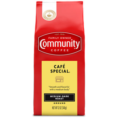 Community Coffee Coffee Ground Medium Dark Roast Cafe Special - 12 Oz - Image 1