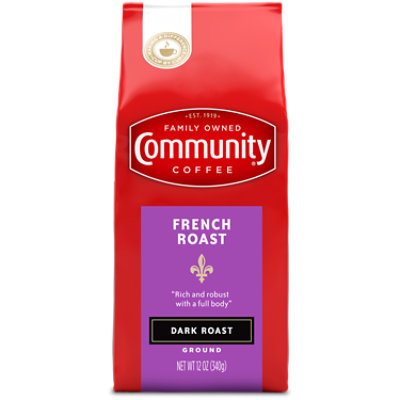 Community Coffee Coffee Ground Extra Dark Roast French Roast - 12 Oz - Image 1