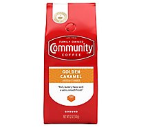 Community Coffee Coffee Ground Golden Caramel - 12 Oz