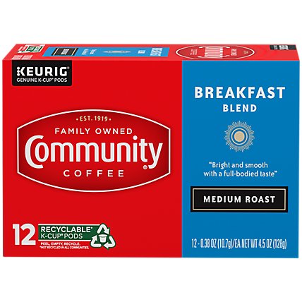 Community Coffee Coffee K-Cup Pods Breakfast Blend - 12 Count - Image 2